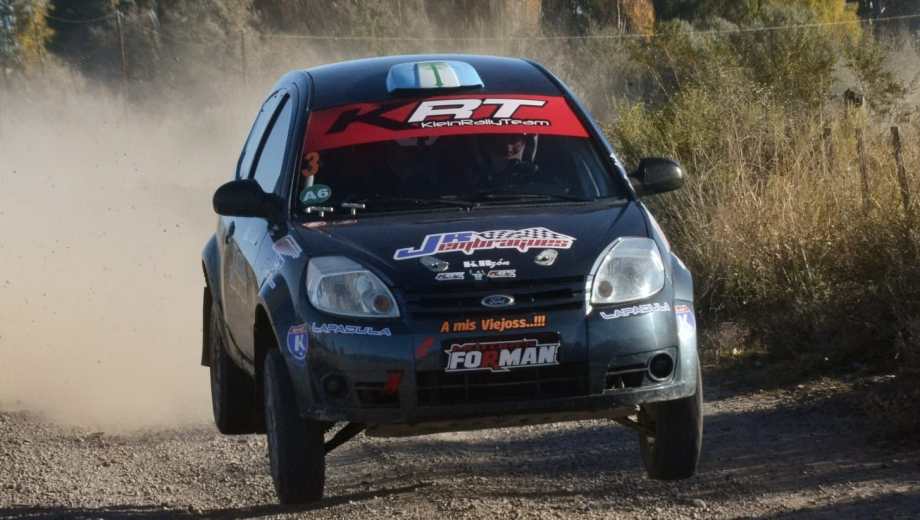 Esequiel Klein ganó en la A6 y en la general en Valle Medio. (Foto: Gentileza Omar de los Santos)