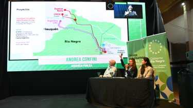 Audiencia por el gasoducto de GNL: Andrea Confini pidió que San Antonio Oeste «se apropie» del proyecto