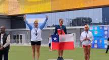 Imagen de Quintreman se subió al podio en el  Iberoamericano de Atletismo Master en Perú
