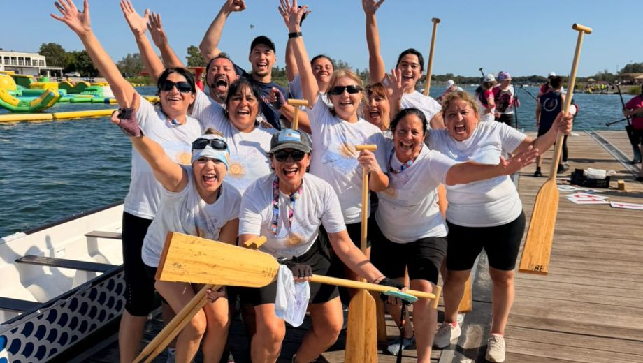 BariRosa, el equipo barilochense que representó a Argentina en un festival internacional en Barcelona. Foto: gentileza