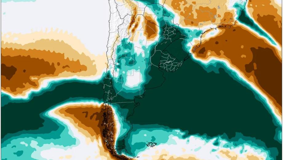Alerta por ciclogenesis en la Patagonia. 
