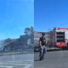 Imagen de Un auto despistó y se incendió en la Ruta 7 entre Neuquén y Centenario
