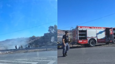 Misterio en la Ruta 7: investigan el incendio de una camioneta entre Neuquén y Centenario este martes 19