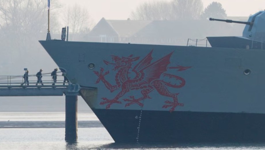 EL buque HMS Dragon que desplegará Reino Unido. Foto: Gentileza Reuters. 