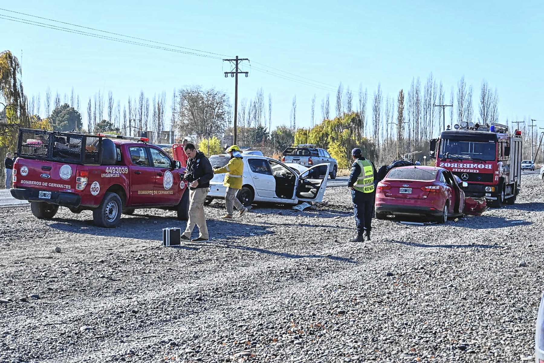 Murió un hombre en un choque frontal sobre la Ruta 22, entre Cervantes ...