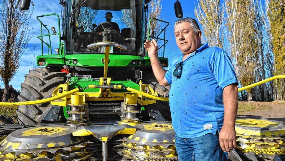 Fabián Miro se enamoró de Río Negro, de su agro y de su gente. Foto: Jorge Silva.