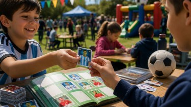 Furor por las figuritas: organizan en Viedma una gran jornada para completar el álbum del Mundial