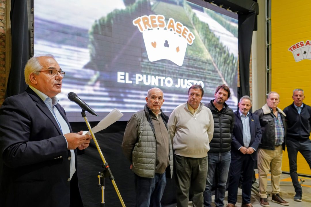 "Consideramos que es un salto estratégico porque incorporamos la fruta más vendida del país y paralelamente ponemos en marcha nuestro centro de climatización. Estamos ajustando nuestra propuesta de valor", sostuvo Gabriel Grisanti, presidente de Tres Ases.