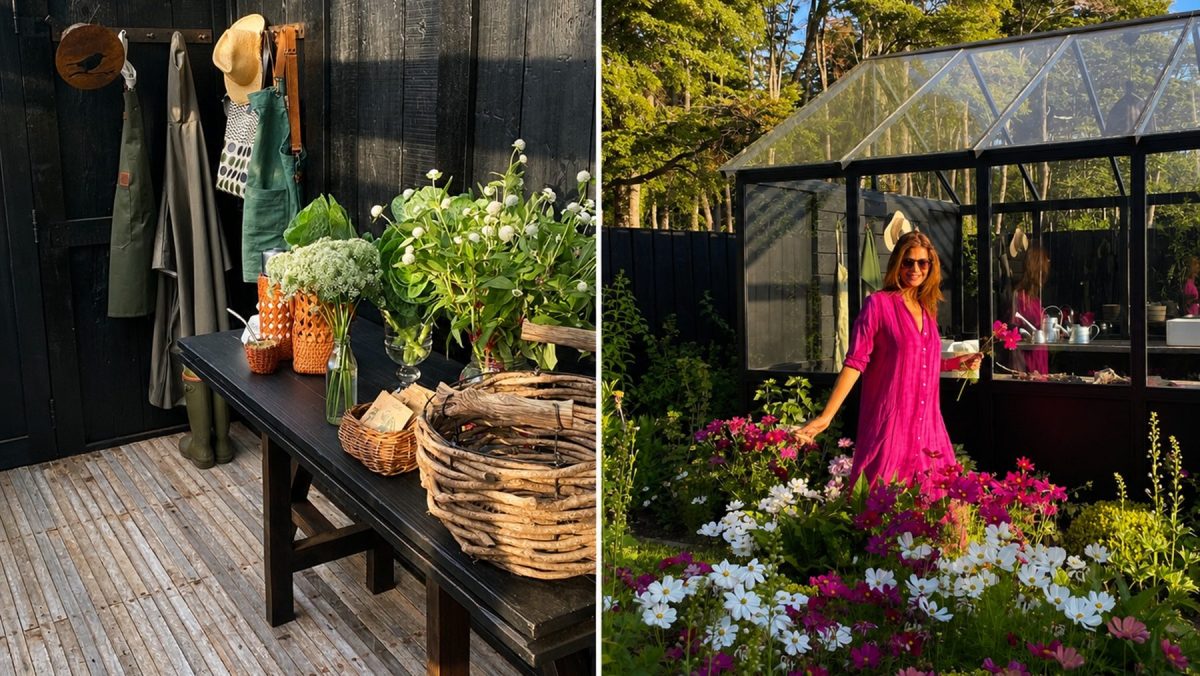 Juliana Awada tiene un invernadero en la Patagonia donde realiza horticultura doméstica premium.