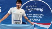 Imagen de Basiloff subió dos veces al podio y brilló en la Serie Mundial de paranatación