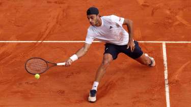 Debut aplastante de Cerúndolo y despedida de Báez en la segunda ronda del Roma Open