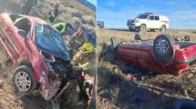 Imagen de Intentó esquivar un bache y volcó en la Ruta 237: destrucción total del vehículo  