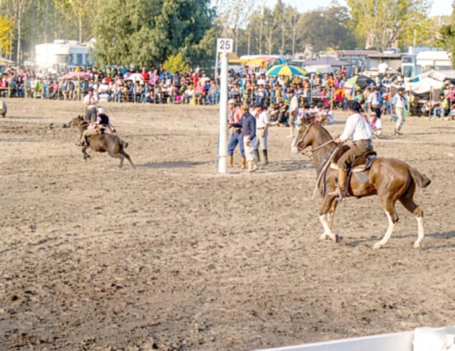 Foto de la 19° edición de la Fiesta Provincial del Ternero, en Río Negro. Es un importante evento de la ganadería en la Patagonia.
