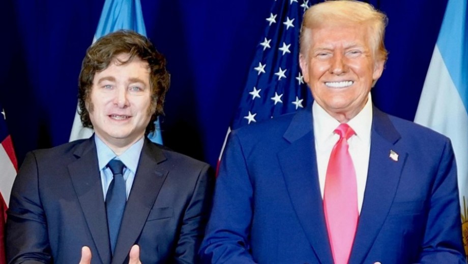 Javier Milei junto a Donald Trump. Foto: Gentileza Presidencia 