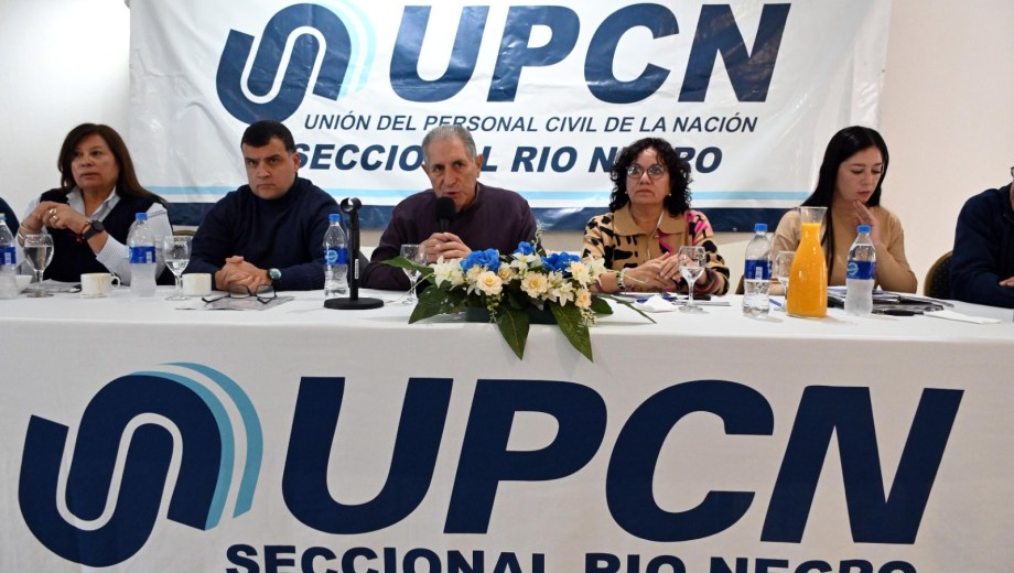 Las autoridades de UPCN Río Negro se reunieron este martes en Viedma. Foto: Marcelo Ochoa.