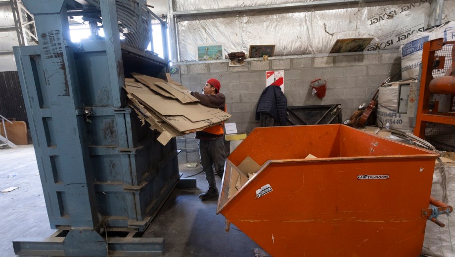 En la planta de reciclaje se procesan materiales provenientes de distintos puntos de la región. Foto: Pablo Leguizamón.