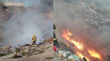 Imagen de Bomberos intervinieron por una quema de basura en la zona norte de Roca