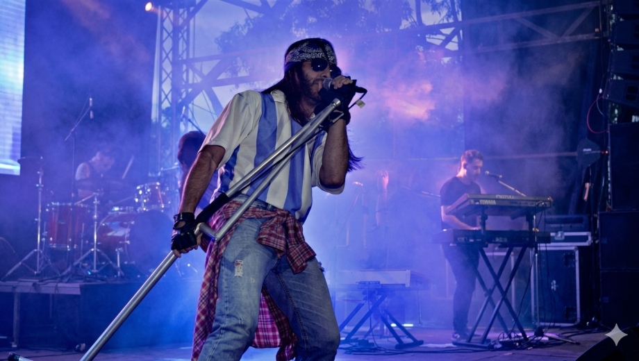 Sergio Constantino se pone en la piel y el vestuario de Axl Rose para liderar Attitude, una de las mejores andas tributo del continente.