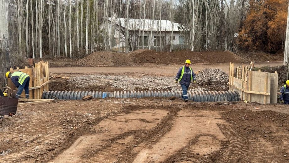 El puente está financiado íntegramente por administración municipal. Foto: Municipalidad de Cipolletti.
