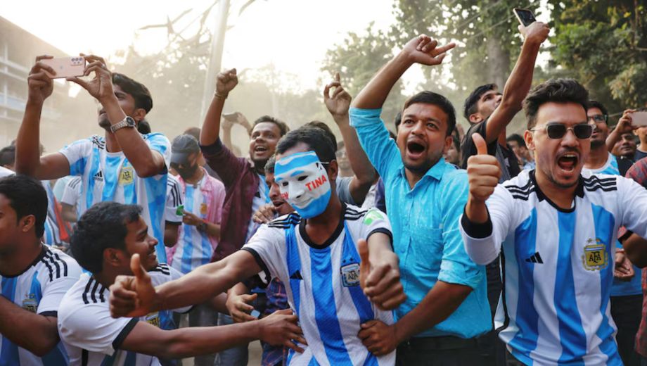 Gran parte del pueblo bengalí demostró su apoyo a la selección Argentina a lo largo de los años. (Foto: gentileza)