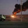 Imagen de Video | Un camión cisterna se incendió en el acceso a Zapala por la Ruta 22