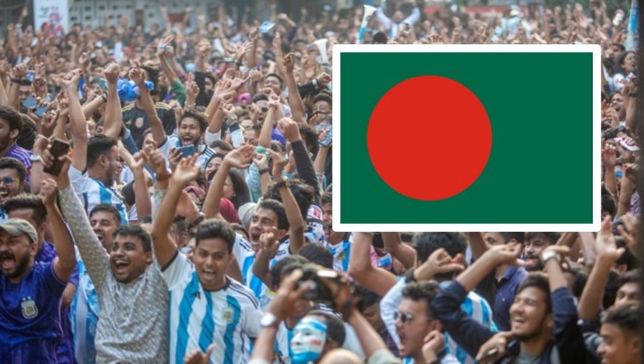Una masiva cantidad de personas en Bangladesh celebró la victoria argentina en el debut del Mundial 2026 (Foto: gentileza)