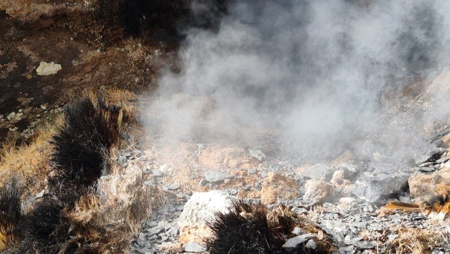 Confirman actividad en el volcán Auca Mahuida. (Foto: Gentileza).