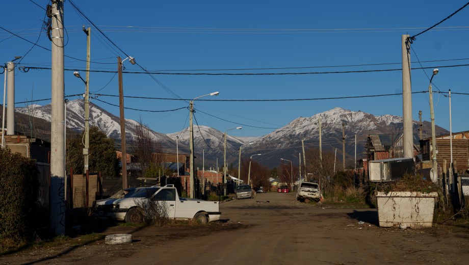 El barrio Alun Ruca está al sureste de Bariloche. Allí viven 400 familias. Foto: Marcelo Martínez