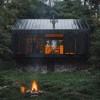 Imagen de Renacer de las cenizas: se incendió la cabaña original y  construyeron esta maravilla en el bosque