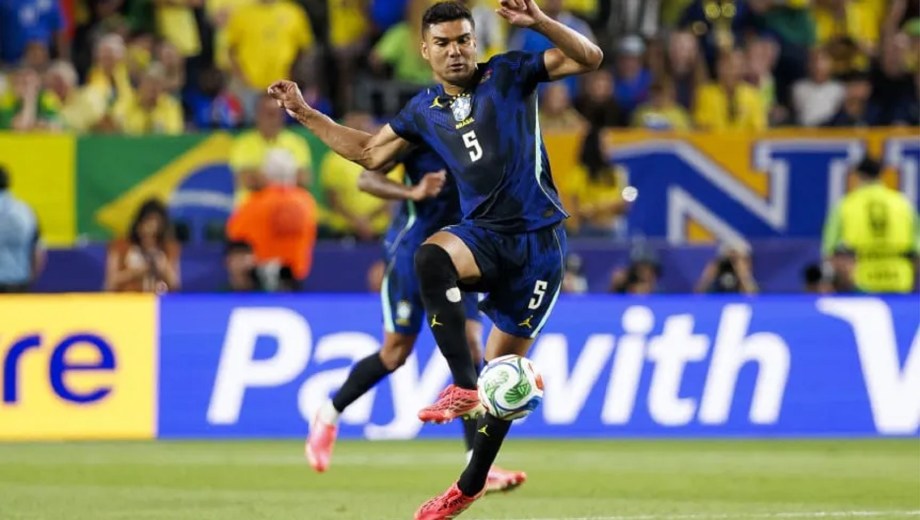 Casemiro jugó para Brasil ante Haití, por la segunda fecha del Mundial.