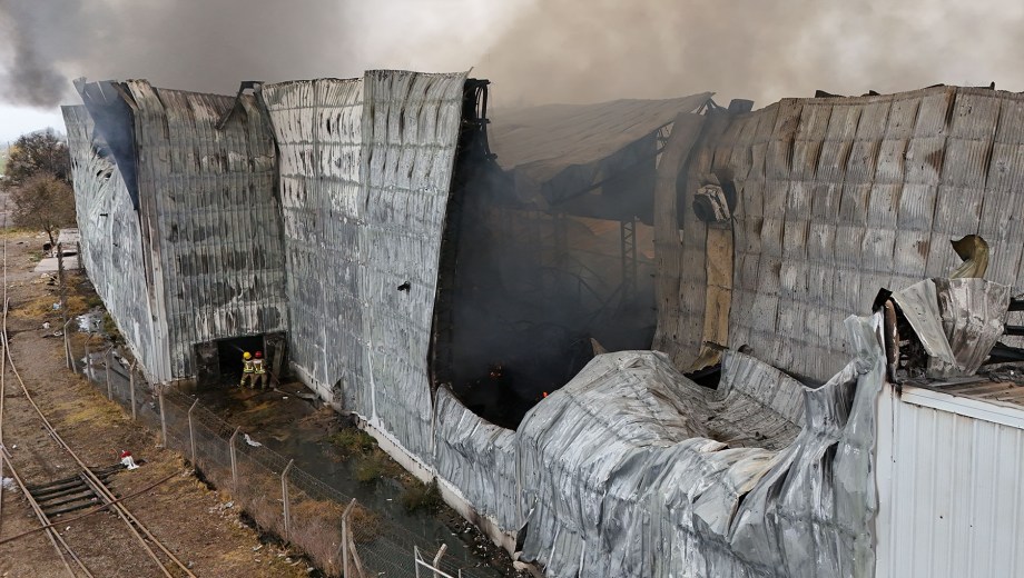 El depósito quedó destruido. Foto Flor Salto.