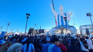 Lio Messi ya tiene la estatua más grande en Cutral Co
