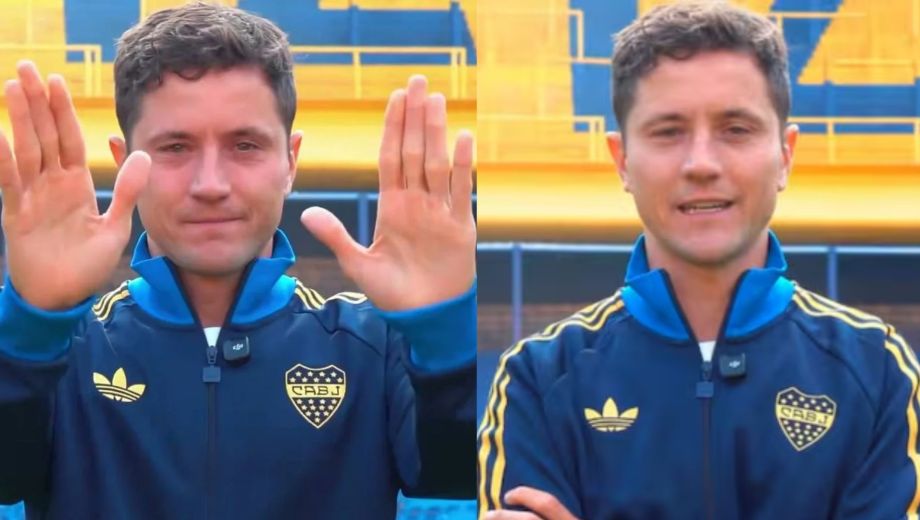 Entre lágrimas, Ander Herrera se despidió de Boca en La Bombonera. (Captura de video de @BocaJrsOficial)