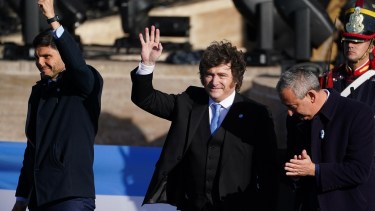Javier Milei encabezó el acto oficial por el Día de la Bandera en Rosario: «¡Viva la Patria!»