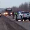 Imagen de Grave choque frontal entre dos camionetas en la Ruta 6: un herido fue trasladado de urgencia a Roca
