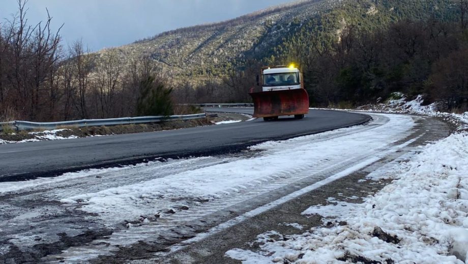 Rutas bajo alerta por nieve. Foto archivo, gentileza.