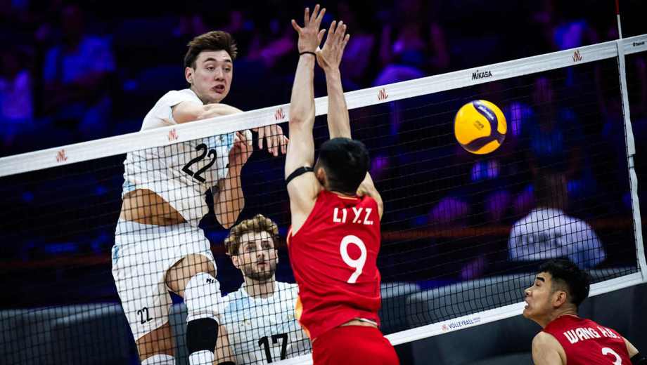 Argentina venció a China y sumó su segunda victoria en la Liga de las Naciones de Vóleibol