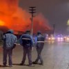 Imagen de Voraz incendio en Cipolletti: el fuego arrasó con un depósito de La Anónima, Bomberos trabaja para contenerlo