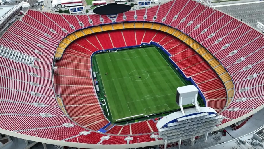 El imponente estadio de los Chiefs en el fútbol americano.