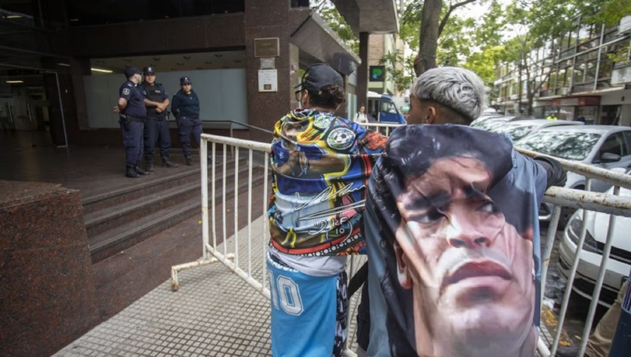 La muerte de Diego Maradona. Foto: NA 