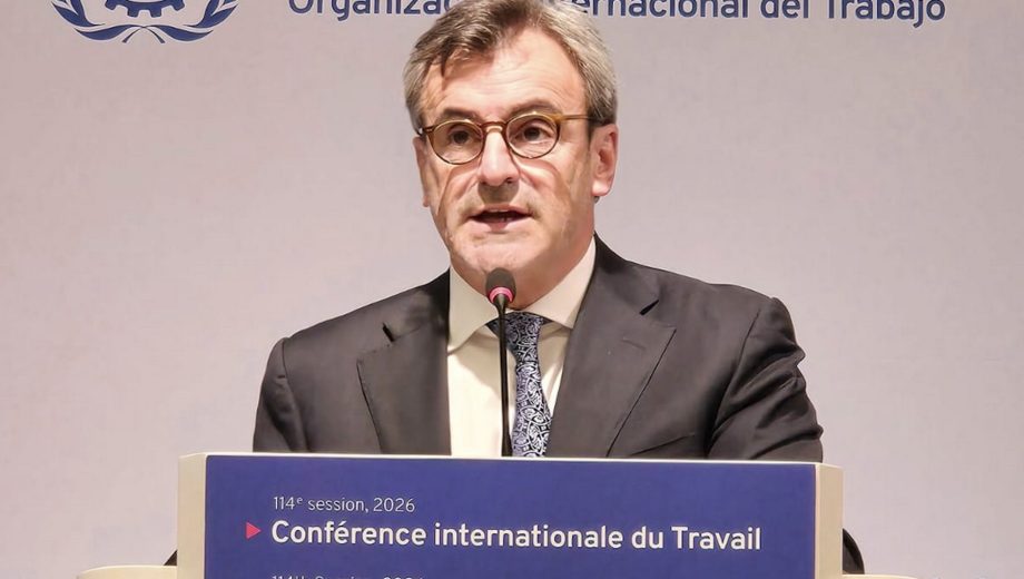 El presidente de la UIA, Martín Rappallini, expuso en la sesión plenaria de la OIT en Ginebra, donde advirtió que "la estabilidad sola no alcanza" para reactivar el mercado laboral. (Foto: Gentileza UIA)