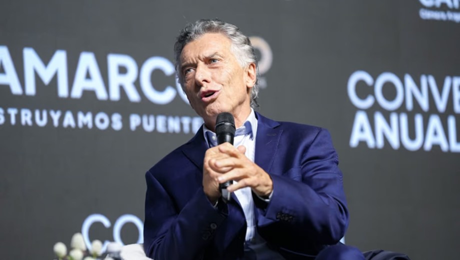Mauricio Macri habló ante los constructores.