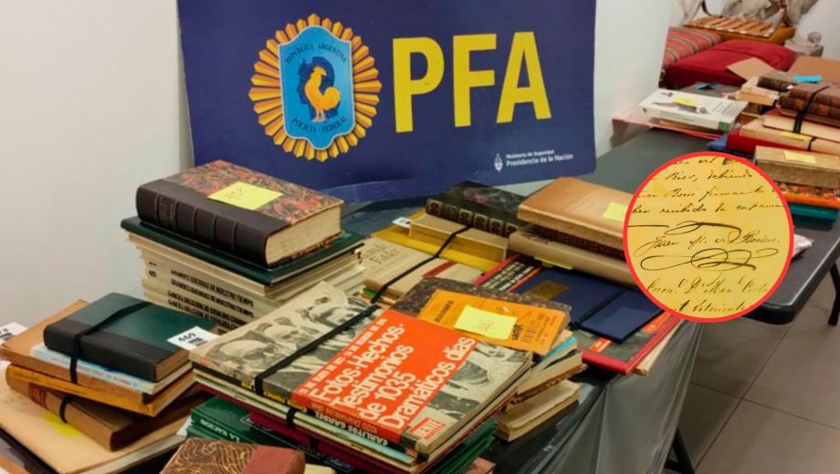 La Policía Federal Argentina secuestró más de 200 documentos históricos vinculados a San Martín, Rosas y otros próceres. El material era ofrecido en una subasta por un valor inicial de US$100.000.