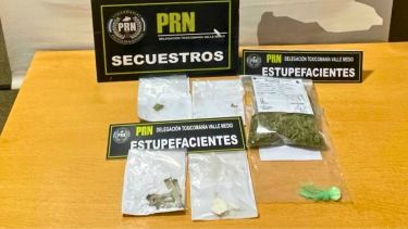 Tres allanamientos por narcomenudeo en Choele Choel: secuestraron cocaína, marihuana y celulares