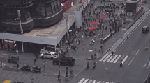 Imagen de Pánico en Times Square: un herido tras un tiroteo en la zona turística de Nueva York