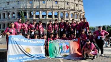 Los chicos de Círculo Italiano culminaron una gran aventura internacional en Italia