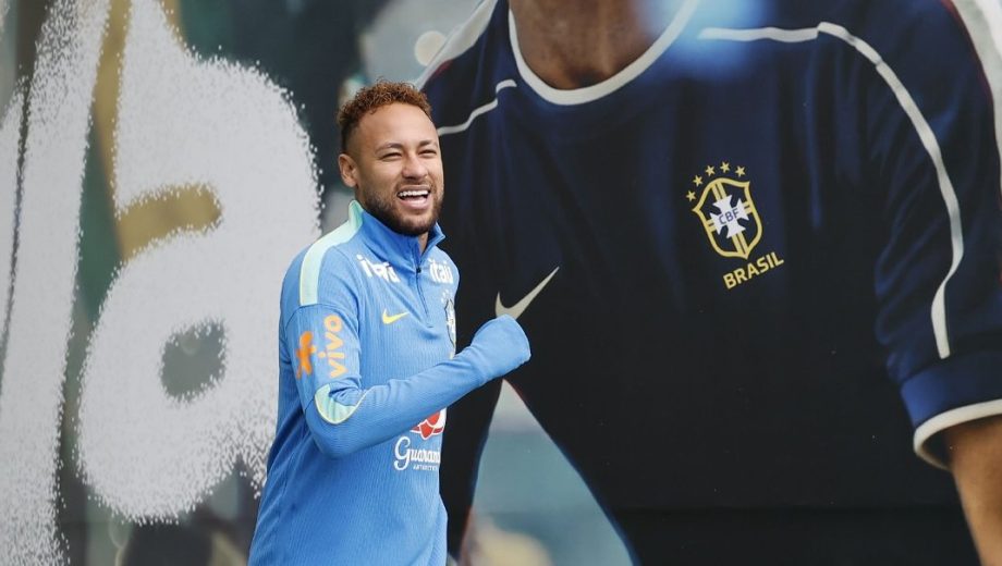 Neymar aún no se pudo sumar a los entrenamientos grupales de la Verdeamarela.