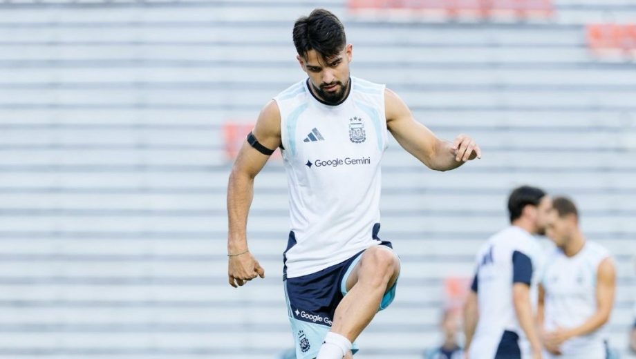 Foto: AFA. El Flaco López será el "9" de área del combinado nacional. 