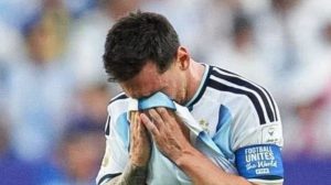 ¡Es humano! El llanto de Messi tras el primer gol: «Pasé unos días difíciles, complicados»