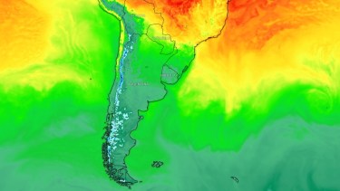 «Irrupción de aire antártico»: mapa del fenomeno que traerá temperaturas bajo cero y nieve a la Patagonia